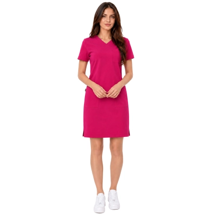 Sukienka medyczna amarant casual premium roz. 36 – sukienka medyczna damska – odzież medyczna
